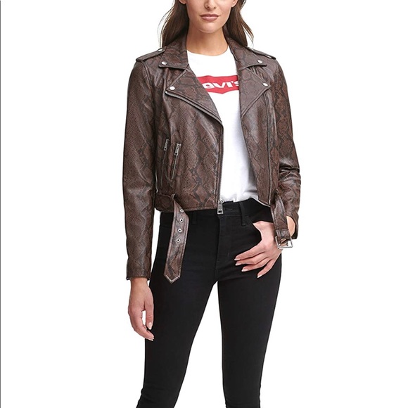Levi's Jackets & Blazers - Women's Levi’s Faux-Leather Snake Moto Jacket